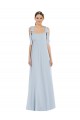 Discount Tie Shoulder Empire Waist Maxi Bridesmaid Dress UK
