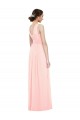 Discount V-Neck Full Length Chiffon Bridesmaid Dress UK
