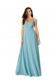 Discount Draped Empire V-Neck Chiffon Bridesmaid Dress UK