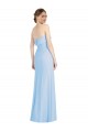 Discount Strapless Trumpet Chiffon Formal Bridesmaid Dress with Thigh high Slit UK