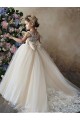 Discount Champagne Ball Gown Sweetheart Chapel Train Sleeveless Flower Girl Dress UK