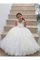 Discount Ivory Ball Gown Floor Length Flower Girl Dress UK