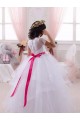 Discount Ivory Ball Gown Sweetheart Floor Length Flower Girl Dress UK