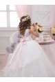 Discount Ivory Ball Gown Sweetheart V-Back Sleeveless Flower Girl Dress UK