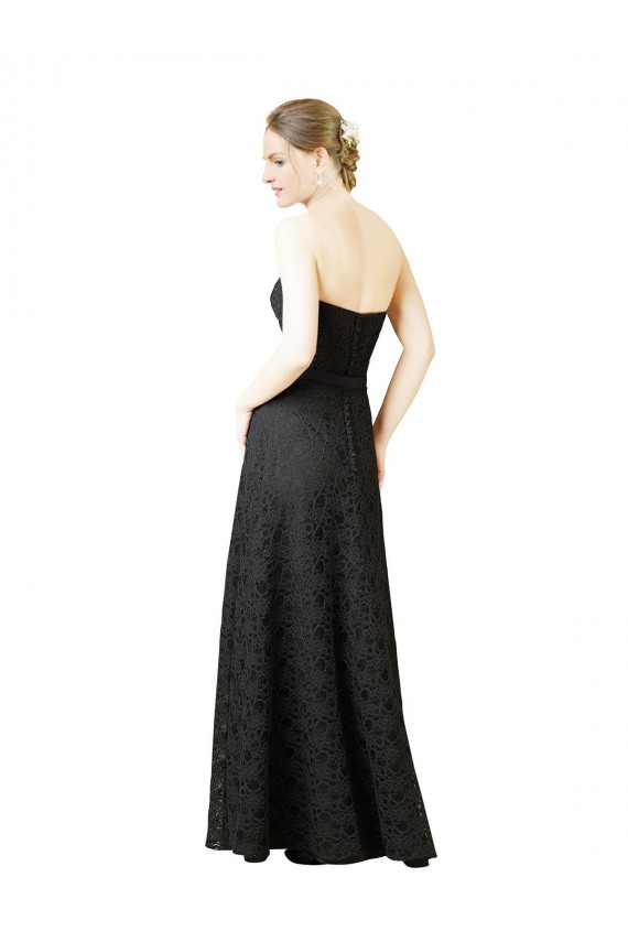 Discount Strapless Lace Bridesmaid Dress with Sweetheart Neckline UK