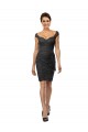 Discount Knee Length Lace Bridesmaid Dress / Cocktail Dress with Matching Chiffon Tie Sash UK