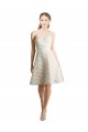 Discount Lace Bridesmaid Dress / Cocktail Dress with Draped Sweetheart Neckline UK