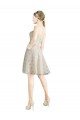 Discount Lace Bridesmaid Dress / Cocktail Dress with Draped Sweetheart Neckline UK