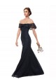 Discount Off the Shoulder Long Lace Bridesmaid Dress / Prom Dress with Flutter Sleeves UK