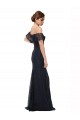 Discount Off the Shoulder Long Lace Bridesmaid Dress / Prom Dress with Flutter Sleeves UK