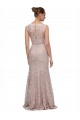 Discount Long Sleeveless All Lace Bridesmaid Dress / Prom Dress with Scoop Neckline UK