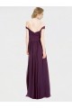 Discount Sweetheart Long Bridesmaid Dress with Off the Shoulder Cap Sleeve Lace Bodice UK