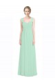 Discount Sweetheart Chiffon Bridesmaid Dress with Lace Straps and Keyhole Back UK