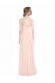 Discount Sweetheart Chiffon Bridesmaid Dress with Lace Straps and Keyhole Back UK