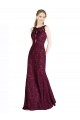 Discount Long Lace Bridesmaid Dress / Prom Dress with Peekaboo Bodice and Keyhole Back UK
