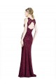 Discount Long Lace Bridesmaid Dress / Prom Dress with Peekaboo Bodice and Keyhole Back UK