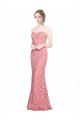 Discount Fitted Sweetheart Mermaid Lace Bridesmaid Dress / Prom Dress UK