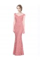 Discount Sweetheart Mermaid Long Lace Bridesmaid Dress / Prom Dress with Wide Straps UK