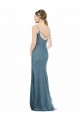 Discount Deep V-Neck All Over Chantilly Lace Bridesmaid Dress with Criss Cross Open Back UK