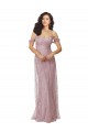 Discount Sweetheart Chantilly Lace Bridesmaid Dress with Off the Shoulder Sleeves UK