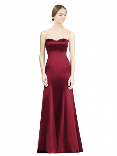 Discount Sweetheart Neckline Bridemaid Dress with Hips Seamed Detail UK