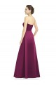 Discount Full Length Strapless Long Satin Bridesmaid Dress with Sweetheart Neckline UK