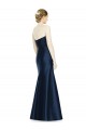 Discount Full Length Strapless Satin Bridesmaid Dress with Lace Sweetheart Neckline UK