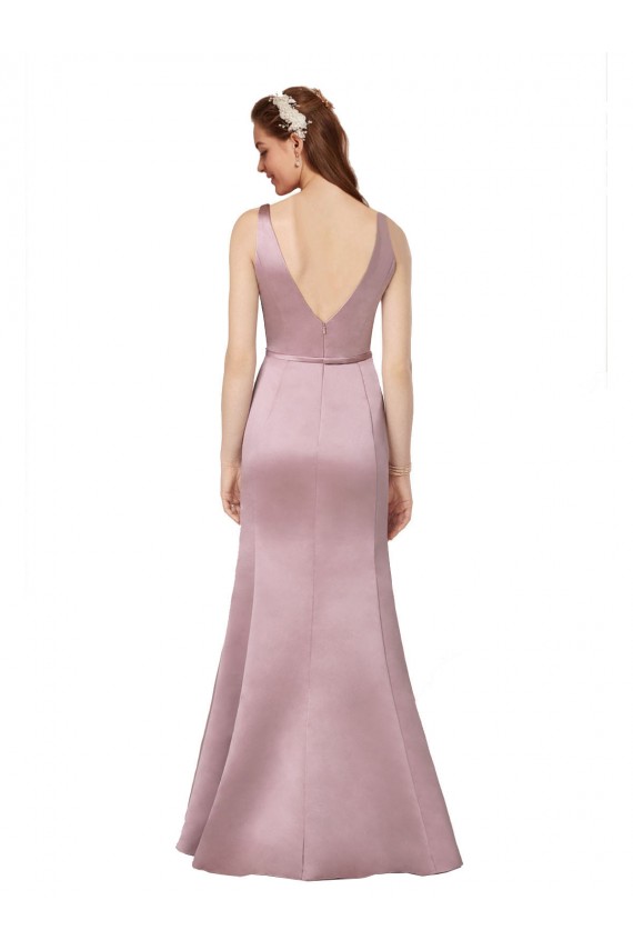 Discount Sexy Formal Satin Bridesmaid Dress / Prom Dress with Side Cutouts UK