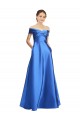 Discount Sleeveless Off the Shoulder Ball Gown Formal Satin Bridesmaid Dress / Prom Dress UK