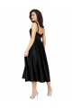 Discount Short Cocktail Length Square Neck Satin Bridesmaid Dress / Prom Dress with Beading UK