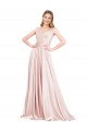 Discount A-Line Off the Shoulder Sweetheart Formal Satin Bridesmaid Dress / Prom Dress UK