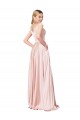 Discount A-Line Off the Shoulder Sweetheart Formal Satin Bridesmaid Dress / Prom Dress UK