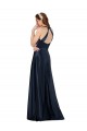 Discount Long Formal Satin Bridesmaid Gown with Halter Neckline UK