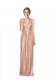 Discount Draped V-Neck Striking Sheath Floor Length Formal Sequin Bridesmaid Dress / Prom Dress UK