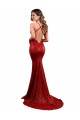 Discount Low Back Mermaid V-Neck Long Formal Sequin Bridesmaid Dress / Prom Dress UK