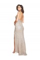 Discount Ruched Back Mermaid Formal Sparkling Sequin Bridesmaid Dress / Prom Dress with Beaded Spaghetti Straps UK