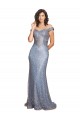 Discount Off the Shoulder Sweetheart Neckline Formal Sequin Bridesmaid Dress / Prom Dress with Thigh High Slit UK