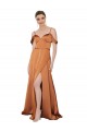 Discount Formal Silky Satin Bridesmaid Dress / Prom Dress with Bustier Bodice UK
