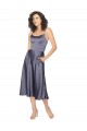 Discount Midi Cocktail Length Silky Satin Bridesmaid Dress / Prom Dress with Open Tied Back UK