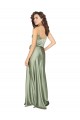 Discount Formal Silky Satin Bridesmaid Dress with Tied Waist UK