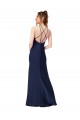 Discount High Neck Satin Bridesmaid Dress / Prom Dress with Strappy Back UK