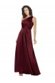 Discount One Shoulder Formal Silky Satin Bridesmaid Dress / Prom Dress with Subtle Pleats UK