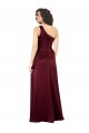 Discount One Shoulder Formal Silky Satin Bridesmaid Dress / Prom Dress with Subtle Pleats UK