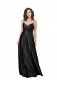 Discount Full Length V-Neckline Formal Silky Satin Bridesmaid Dress / Prom Dress with Full Skirt UK