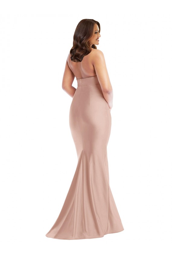 Discount Criss Cross Halter Open Back Formal Silky Satin Mermaid Bridesmaid Dress / Prom Dress UK