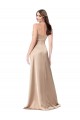 Discount Formal Silky Satin Bridesmaid Dress / Prom Dress with Draped Surplice Bodice UK