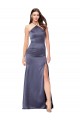 Discount Fit and Flare Formal Silky Satin Bridesmaid Dress / Prom Dress UK