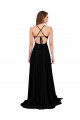 Discount High Slit Open Back Long Formal Spandex Bridesmaid Dress / Prom Dress with Lined Crossover Bust UK