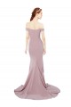 Discount Off the Shoulder Mermaid Long Sweep Train Bridesmaid Dress / Prom Dress UK