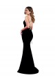 Discount High Neck Low Criss Cross Back Formal Crepe Bridesmaid Dress / Prom Dress UK